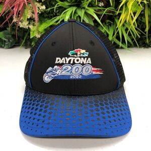 Nascar Hat Cap Strap Back Mens Black Blue Trucker Daytona 200 Racing Team 2020